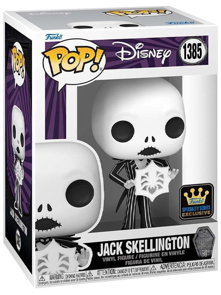 Funko POP #1385 Disney The Nightmare Before Christmas Jack Skellington with Snowflake Figure